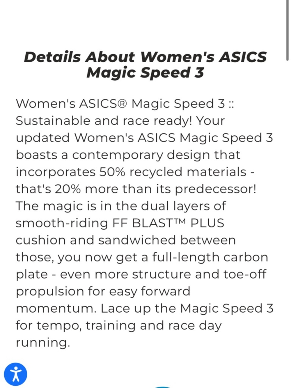ASICS Magic Speed 3 - Picture 2 of 7